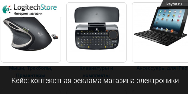 контекстная реклама интернет-магазина электроники